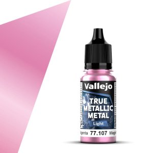 Vallejo 77107 - Farba akrylowa True Metallic Metal 107 Crimson Magenta Light 18 ml