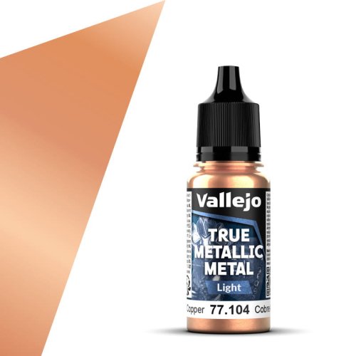 Przejdź do produktu Vallejo 77104 - Farba akrylowa True Metallic Metal 104 Ancient Copper Light 18 ml
