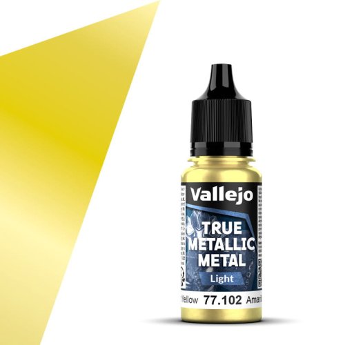 Przejdź do produktu Vallejo 77102 - Farba akrylowa True Metallic Metal 102 Radiant Yellow Light 18 ml