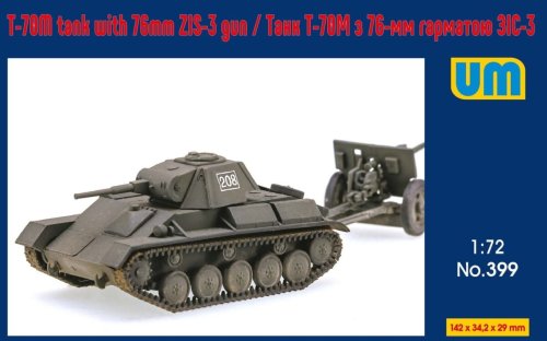 Przejdź do produktu Unimodels 399 - 1:72 T-70M Tank with 76 mm ZIS-3 Gun