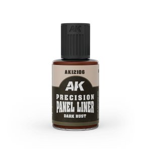 AK Interactive 12106 - Precision Panel Liner Dark Rust 30 ml