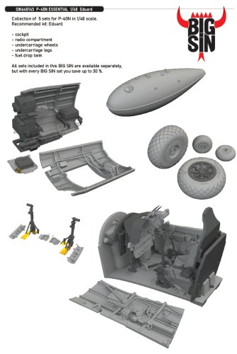 Przejdź do produktu Eduard SIN648145 - 1:48 P-40N Essential