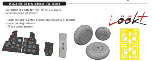 Przejdź do produktu Eduard 644333 - 1:48 MiG-21F grey LööKplus