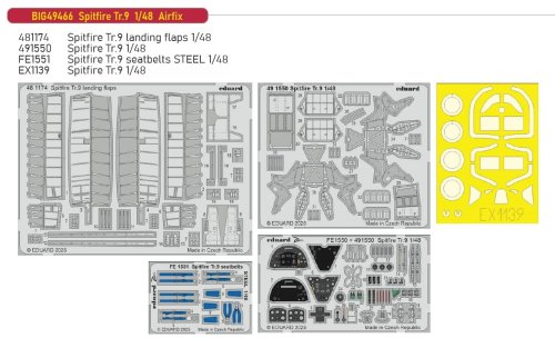 Przejdź do produktu Eduard BIG49466 - 1:48 Spitfire Tr.9