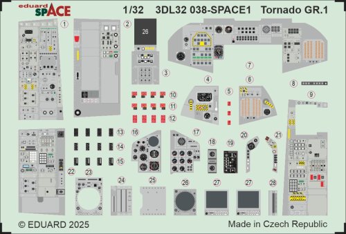 Przejdź do produktu Eduard 3DL32038 - 1:32 Tornado GR.1 Space 3D Decals