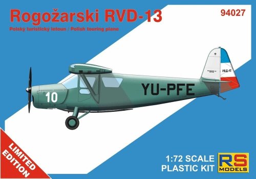 Przejdź do produktu RS Models 94027 - 1:72 Rogozarski RVD-13 Polish Touring Plane
