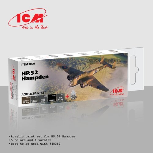 Przejdź do produktu ICM 3090 - Zestaw farb akrylowych do HP.52 Hampden