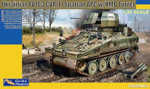 Przejdź do produktu Gecko Models 35GM0052 - 1:35 FV103 CVR(T) Spartan w/ Extra Armoured Gun Turret Russian-Ukraine war