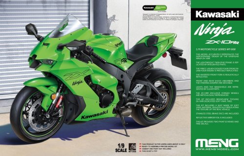 Przejdź do produktu Meng Model MT008 - 1:9 Kawasaki Ninja ZX-10RR