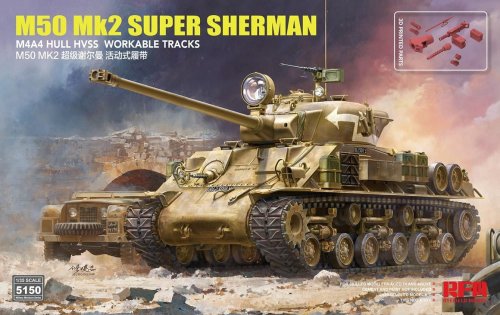 Przejdź do produktu Rye Field Model 5150 - 1:35 Israeli Tank M50 Mk2 Super Sherman - Standard Version