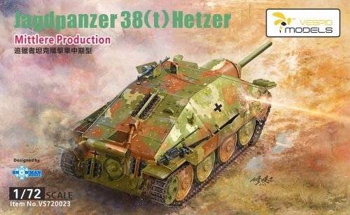 Przejdź do produktu Vespid Models VS720023 - 1:72 Jagdpanzer 38(t) Hetzer - Mittlere Production