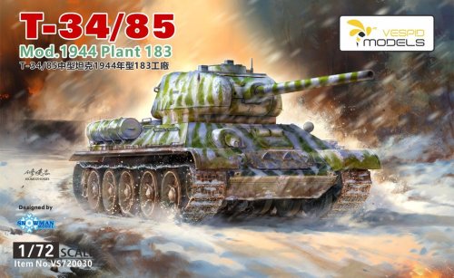 Przejdź do produktu Vespid Models VS720030 - 1:72 T-34/85 Mod.1944 Plant 183