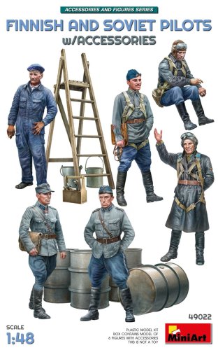 Przejdź do produktu Miniart 49022 - 1:48 Finnish and Soviet Pilots w/ Accessories