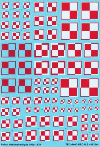 Techmod 48822 - 1:48 Polish National Insignia 1920-39