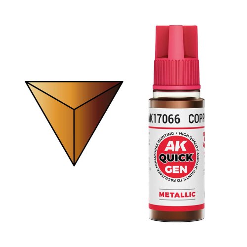 Przejdź do produktu AK Interactive 17066 - Farba akrylowa Quick Gen Copper 18 ml