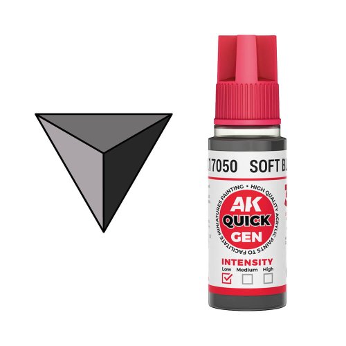 Przejdź do produktu AK Interactive 17050 - Farba akrylowa Quick Gen Soft Black 18 ml