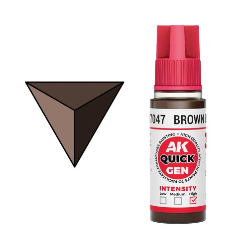 Przejdź do produktu AK Interactive 17047 - Farba akrylowa Quick Gen Brown Black 18 ml