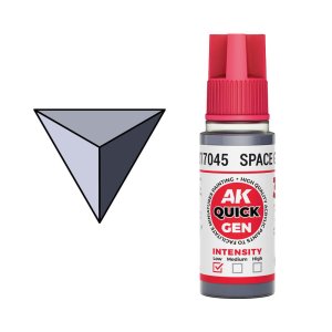 AK Interactive 17045 - Farba akrylowa Quick Gen Space Grey 18 ml