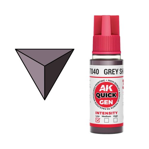 Przejdź do produktu AK Interactive 17040 - Farba akrylowa Quick Gen Grey Shadow 18 ml