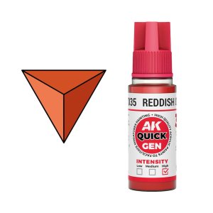 AK Interactive 17035 - Farba akrylowa Quick Gen Reddish Orange 18 ml