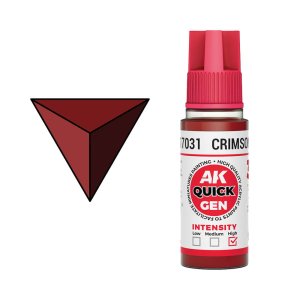AK Interactive 17031 - Farba akrylowa Quick Gen Crimson Red 18 ml