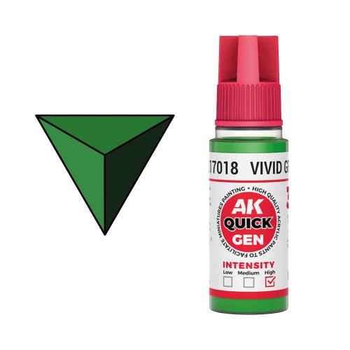 Przejdź do produktu AK Interactive 17018 - Farba akrylowa Quick Gen Vivid Green 18 ml