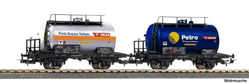 Przejdź do produktu Przedsprzedaż Piko 28347 H0 - Zestaw 2 wagonów cystern PKP, ep.V