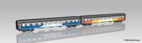 Przejdź do produktu Przedsprzedaż Piko 28336 H0 - Zestaw 2 wagonów osobowych ekspresowych typu 111Ah i 112Ag, PKP IC, ep.VI