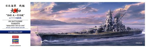 Przejdź do produktu Hasegawa SP656 52456 - 1:450 IJN Battleship Yamato Operation Ten-Go 1945 w/ U.S. Carrier-Based Aircraft