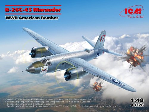 Przejdź do produktu ICM 48328 - 1:48 B-26C-45 Marauder WWII American Bomber