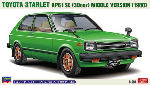 Przejdź do produktu Hasegawa 20761 - 1:24 Toyota Starlet KP61 SE 3Door Middle Version 1980