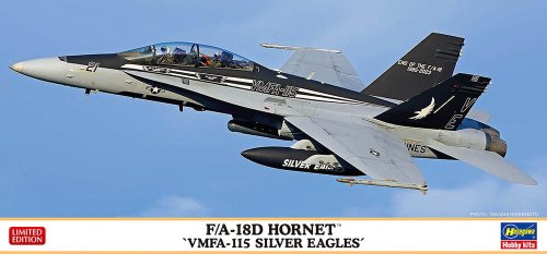 Przejdź do produktu Hasegawa 02497 - 1:72 F/A-18D Hornet VMFA-115 Silver Eagles
