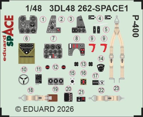 Przejdź do produktu Eduard 3DL48262 - 1:48 P-400 Space 3D Decals