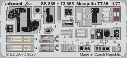 Przejdź do produktu Eduard SS865 - 1:72 Mosquito TT.35
