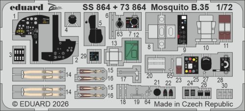 Przejdź do produktu Eduard SS864 - 1:72 Mosquito B.35