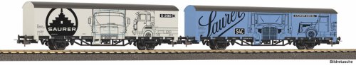 Przejdź do produktu Przedsprzedaż Piko 27747 H0 - Zestaw 2 wagonów towarowych krytych Saurer, SBB, ep.V