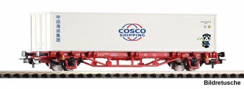 Przejdź do produktu Przedsprzedaż Piko 27749 H0 - Wagon towarowy kontenerowy typu Lgs, DB AG, Cosco ep.VI