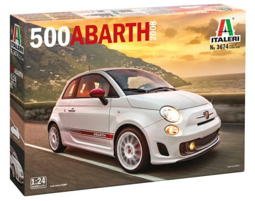 Przejdź do produktu Italeri 3674 - 1:24 Abarth 500 2008