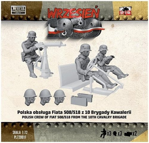 Przejdź do produktu First To Fight PL72001F - 1:72 Polska Obsługa Fiata 508/518 z 10 Brygady Kawalerii