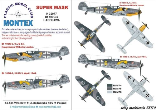 Przejdź do produktu MONTEX K32077 - 1:32 Bf-109 G-6