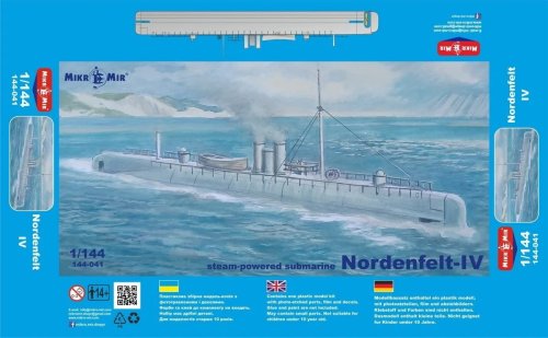 Przejdź do produktu Mikromir 144041- 1:144 Steam-Powered Submarine Nordenfelt IV