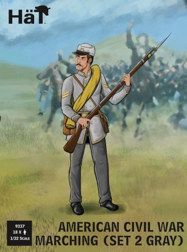 Przejdź do produktu Hat 9337 - 1:32 American Civil War Marching Set 2 Gray