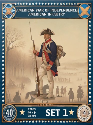 Przejdź do produktu Hat 2003 - 28 mm - American War of Independence American Infantry Set 1