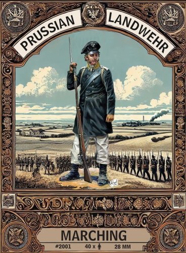 Przejdź do produktu Hat 2001 - 28 mm - Prussian Landwehr Marching