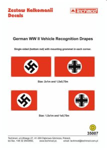 Techmod 35007 - 1:35 German WWII Vehicle Recognition Drapes
