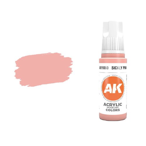 Przejdź do produktu AK Interactive 11060 - Farba akrylowa Sickly Pink 17ml