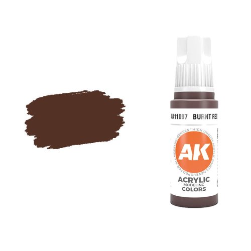 Przejdź do produktu AK Interactive 11097 - Farba akrylowa Burnt Red 17ml