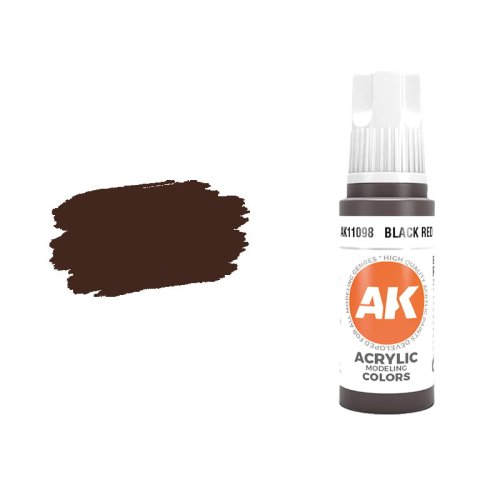Przejdź do produktu AK Interactive 11098 - Farba akrylowa Black Red 17ml