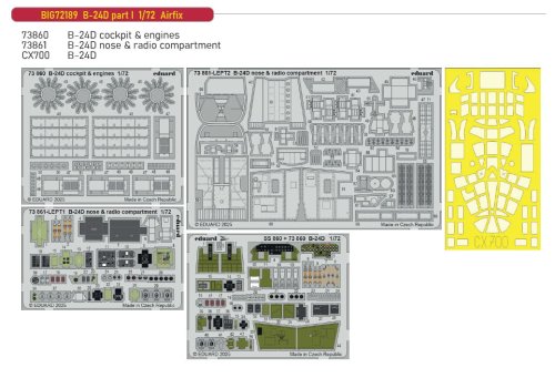 Przejdź do produktu Eduard BIG72189 - 1:72 B-24D part I 1/72