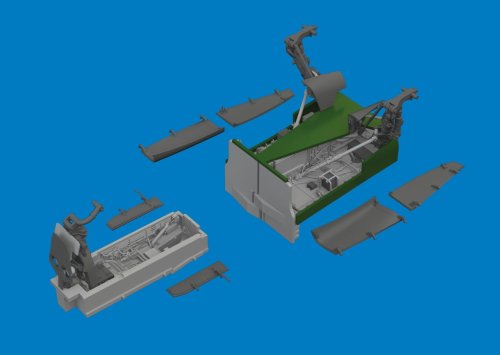 Przejdź do produktu Eduard 6481165 - 1:48 Jaguar wheel bays & undercarriage legs Print 3D